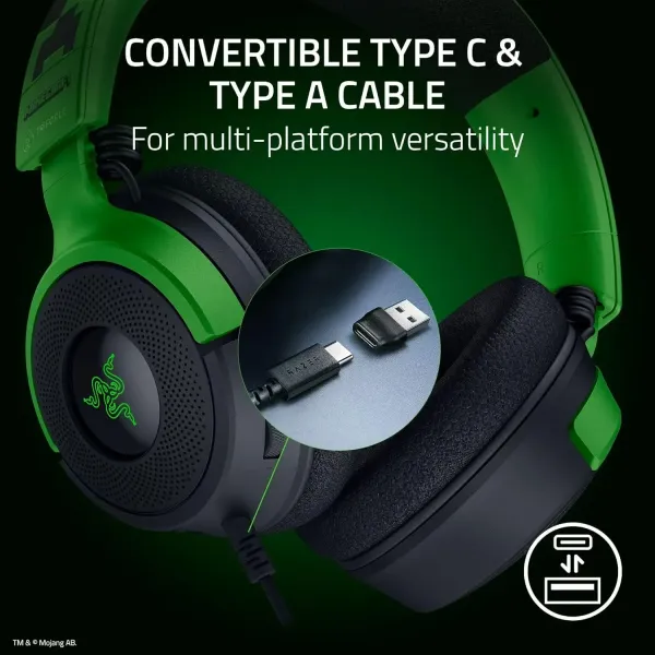 Razer Kraken V4 X Minecraft Edition Wired Gaming Headset | Evetech