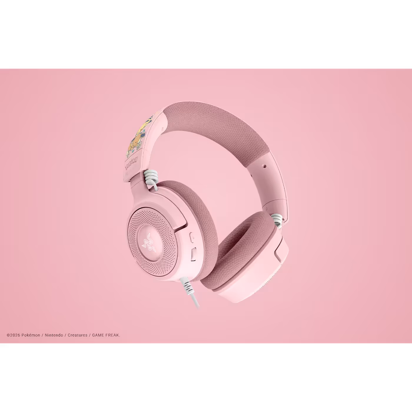 Rear view of the Razer Kraken V4 X showing the volume dial and controls