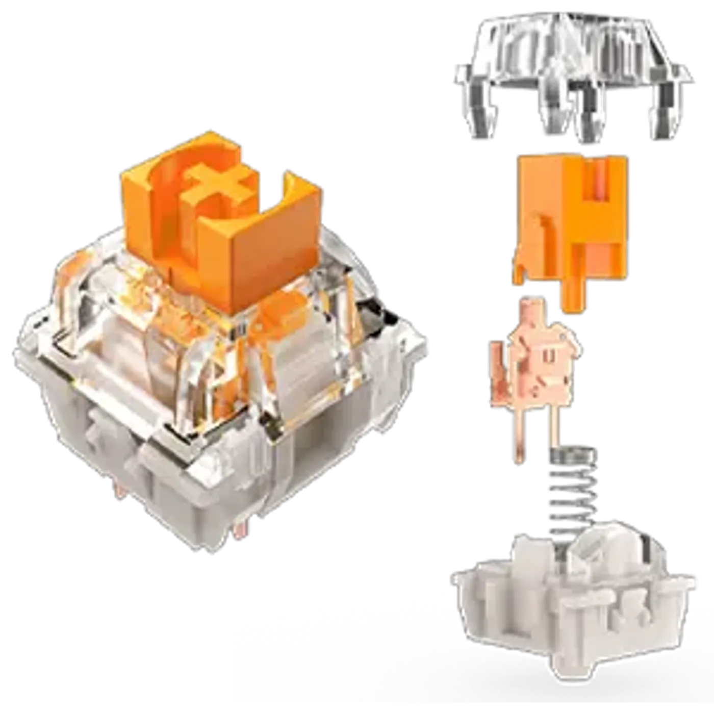 Razer Orange Tactile Mechanical Switch offering tactile feel without click sound