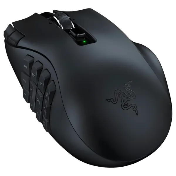 Razer Naga V2 HyperSpeed Wireless MMO Mouse — 19 Buttons, 30K