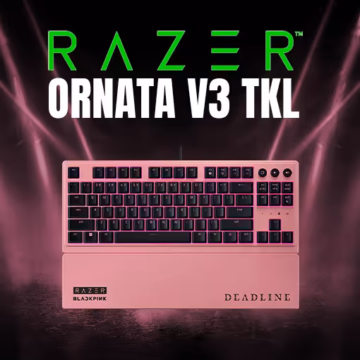 Razer Ornata V3 TKL Gaming Keyboard Blackpink Edition