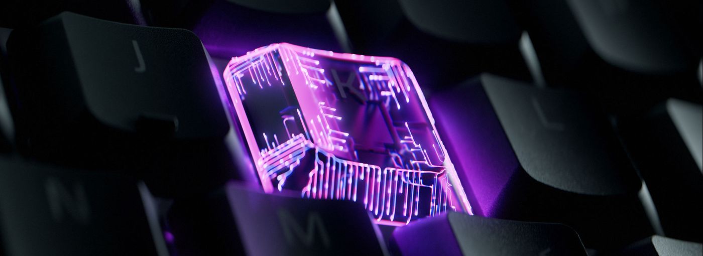 Razer Ornata V3 keycaps lit by Razer Chroma RGB backlighting