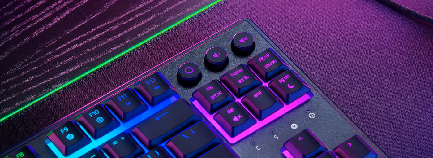 Backlit dedicated media keys for convenient control