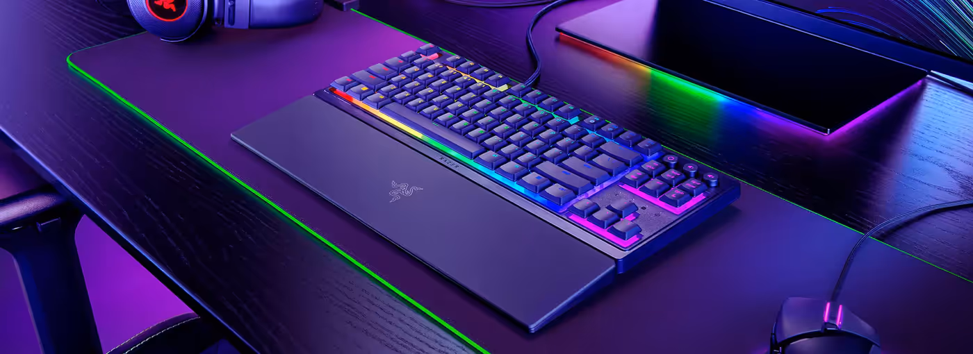 Razer Ornata V3 Tenkeyless low-profile ergonomic gaming keyboard