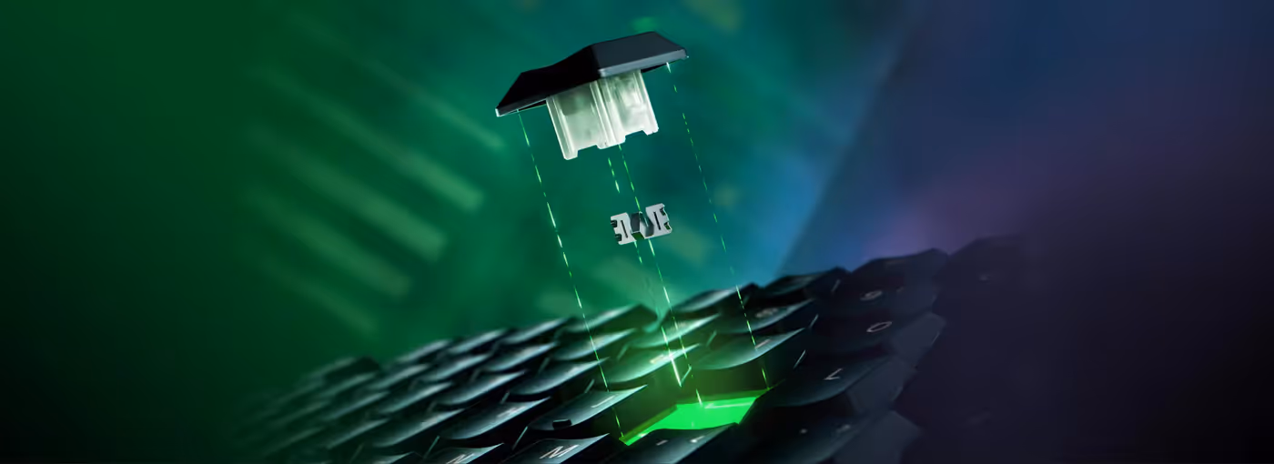 Razer Mecha-Membrane switches combining mechanical click and soft touch