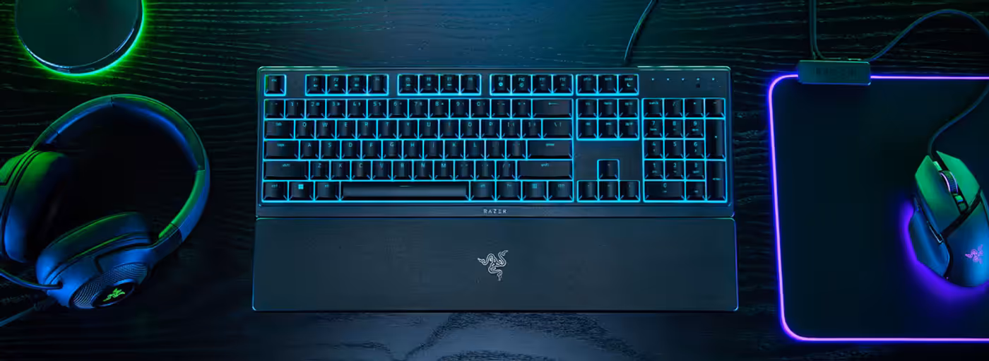 Razer Ornata V3 X Gaming Keyboard featuring a slim and ergonomic design