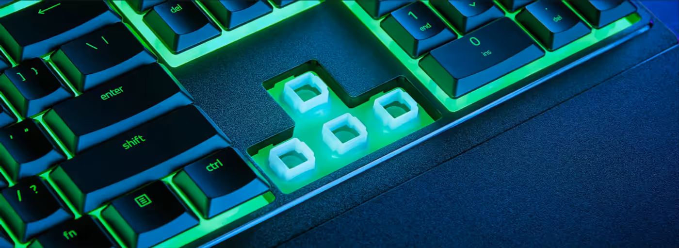 Razer Ornata V3 X keyboard showcasing its silent membrane switch technology