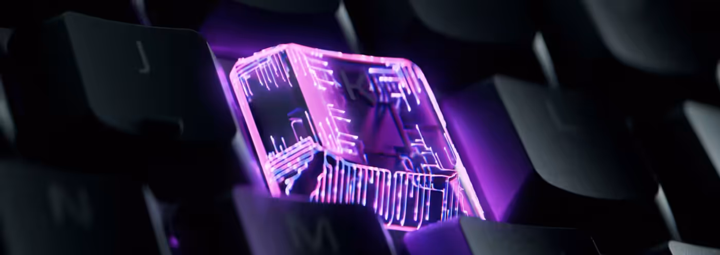 Durable UV-coated keycaps of the Razer Ornata V3 X gaming keyboard