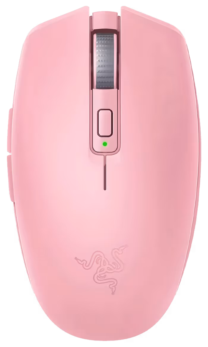 Razer orochi v2 2026 quartz roza miška zgornji pogled