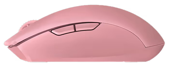 Razer orochi v2 quartz roza brezžična miška spodnji del in drsniki
