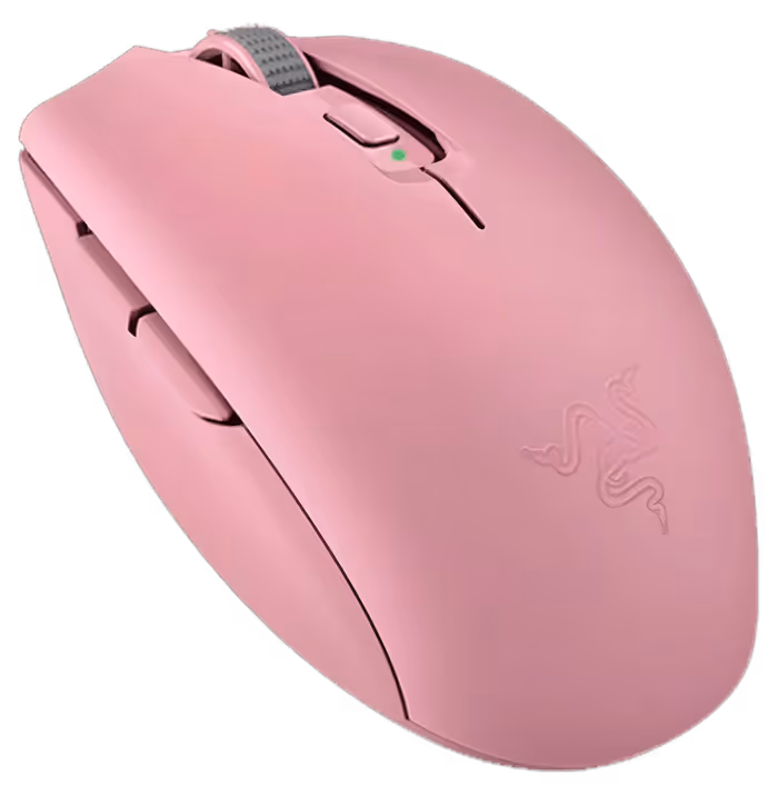 Razer orochi v2 quartz roza gaming miška stranski pogled