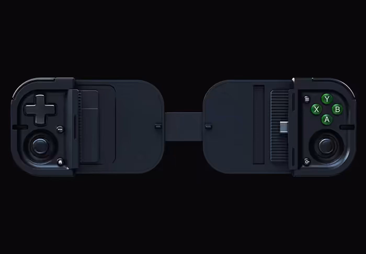 Razer Prio Product Image - Tactile Face Buttons Location Highlighted In Green