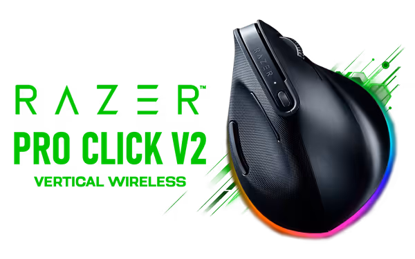 Razer Pro Click V2 Vertical Edition Wireless Ergonomic Mouse - image 1 Razer Pro Click V2 Vertical Edition Wireless Ergonomic Mouse - image 1