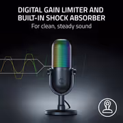 Razer Seiren v3 Chroma USB Microphone — Supercardioid, Tap-to-Mute - image 5