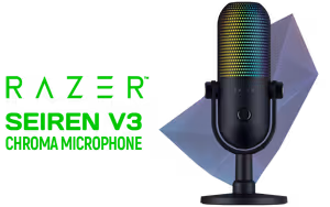 Razer Seiren v3 Chroma Microphone - Black - Image 1