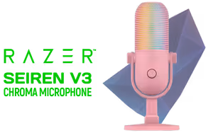 razer-seiren-v3-chroma-quartz-usb-rgb-microphone - Image 1