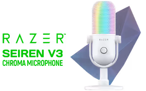 razer-seiren-v3-chroma-usb-microphone-white - Image 1