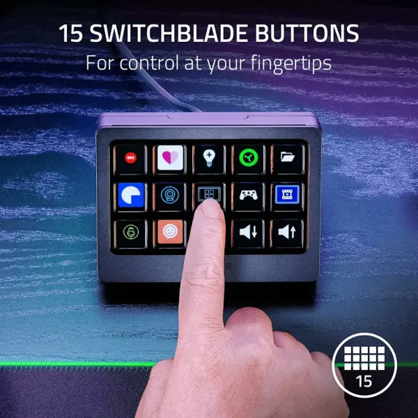 分配器・切替器 Razer Stream Controller X Stream Deck Razer Stream Controller X - All-in-One Keypad in Black | Enhance