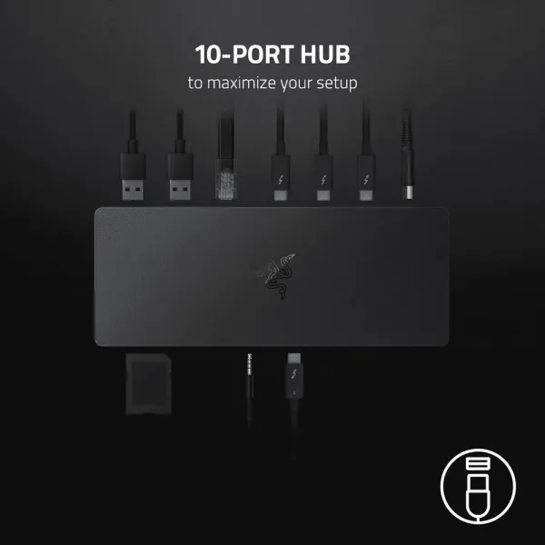 Razer Thunderbolt 4 Dock Chroma - Power & Connectivity Redefined