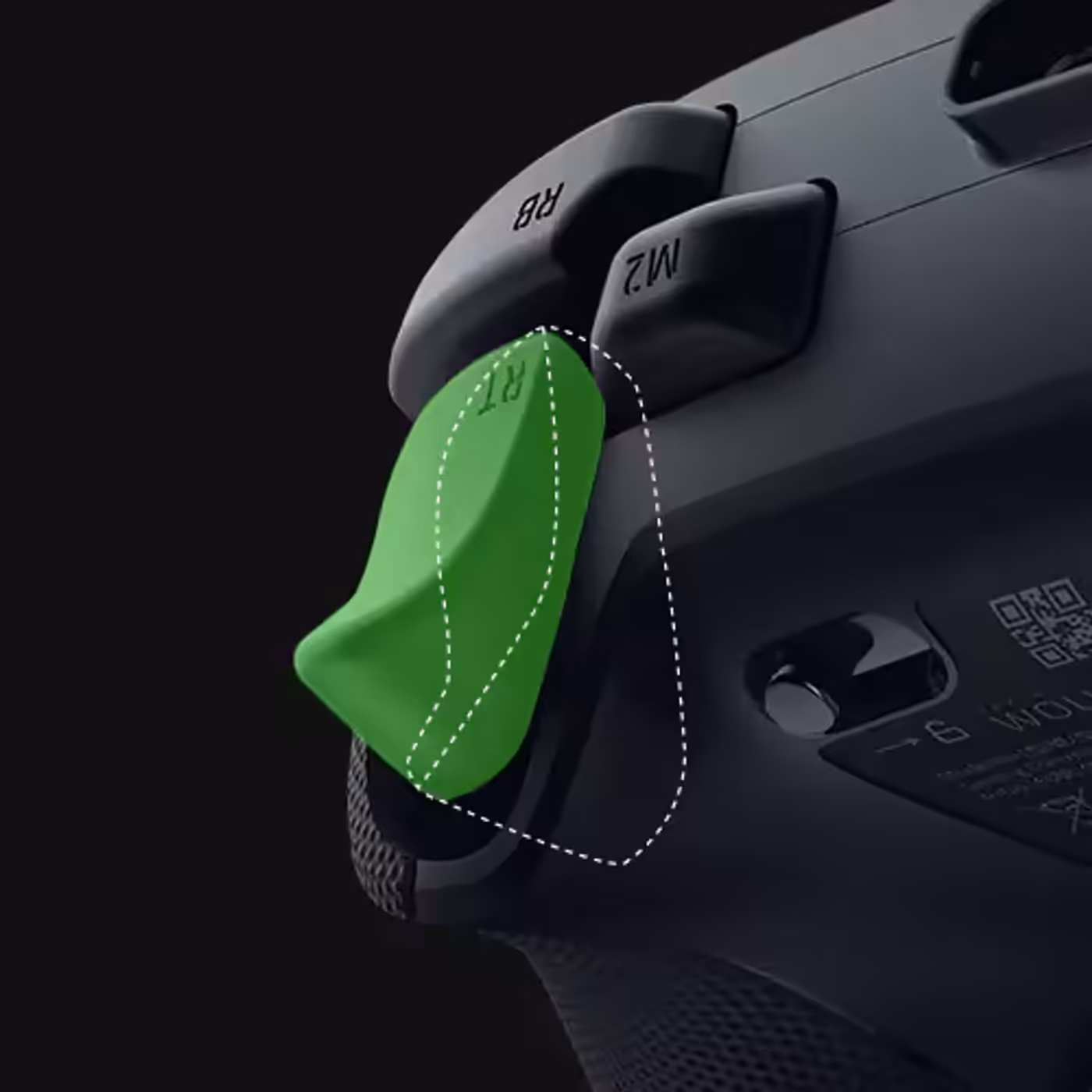 Longer trigger pull option providing greater control and precision