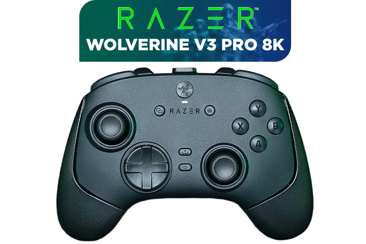 Razer Wolverine V3 Pro 8K PC Wireless Controller / Hyper Polling Technology / Swappable Thumbstick Caps / 4 Back Paddles / RZ06-05540100-R3M1