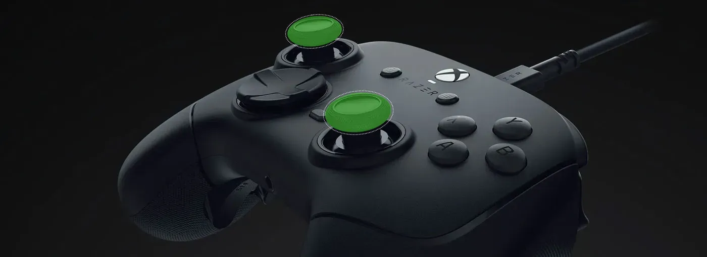 Close view of the action buttons on the Wolverine V3 Tournament Edition