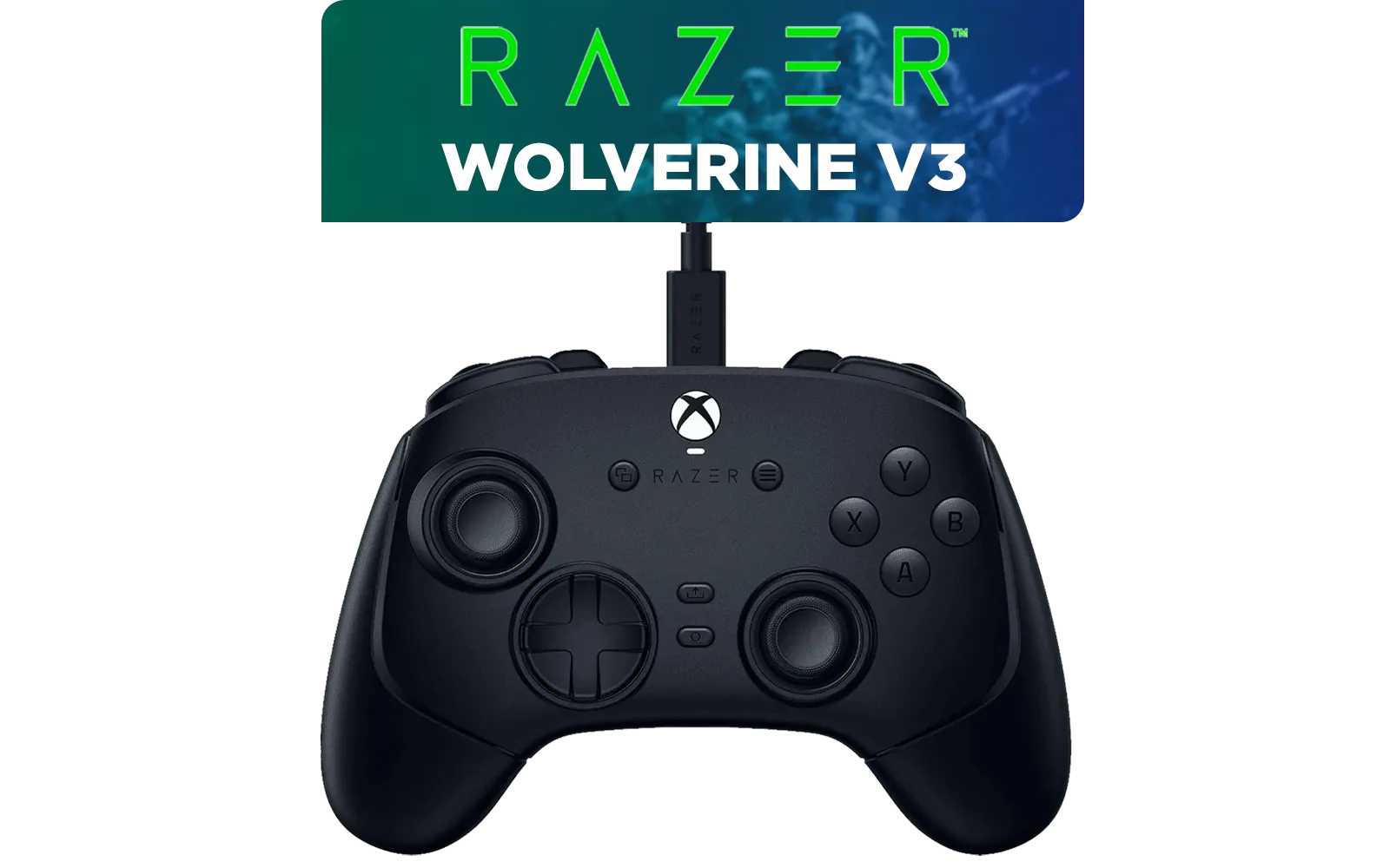 Razer Wolverine V3 Tournament Edition XBOX/PC, 6 Remappable Buttons to Outplay Them All, 1000Hz Polling Rate for Competitive Play on PC, Wired Esports Controller - Black / RZ06-05210100-R3M1