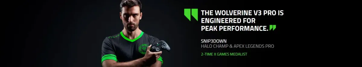Razer Pro HyperTriggers with adjustable slide-locks for instant actuation