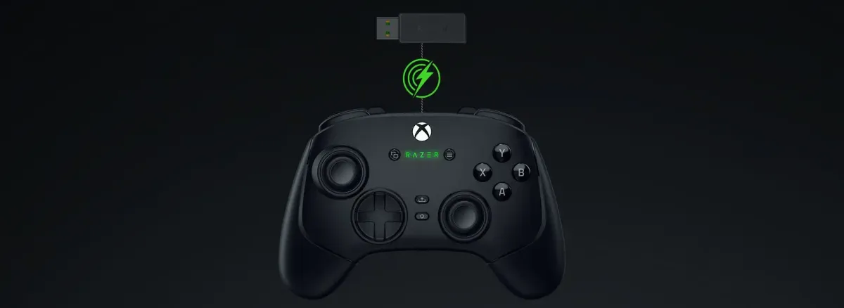 Razer HyperSpeed Wireless 2.4 GHz connectivity dongle for ultra-low-latency gaming