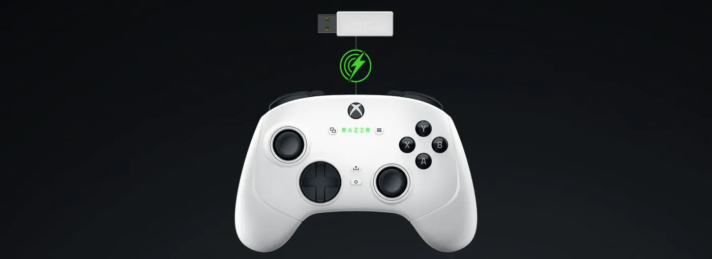Close-up of the Hall-Effect thumbsticks on the Wolverine V3 Pro