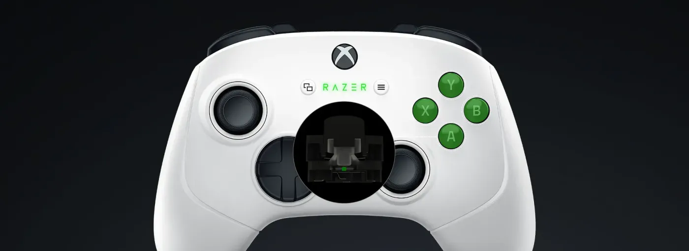 Anti-friction rings around the thumbsticks of the Wolverine V3 Pro