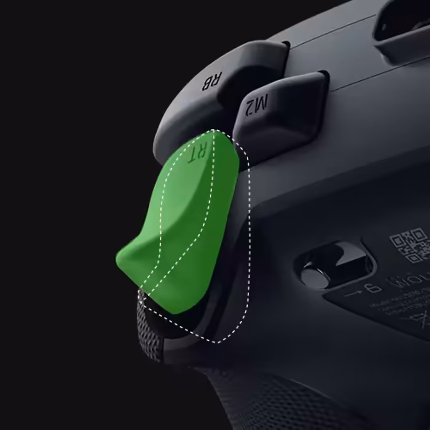 Razer Pro HyperTriggers showing the shorter trigger pull for fast inputs