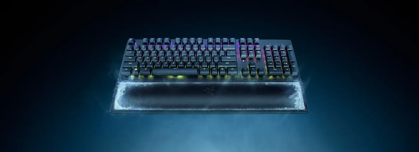 Razer Wrist Rest Pro featuring ergonomic angle and plush memory foam cushioning