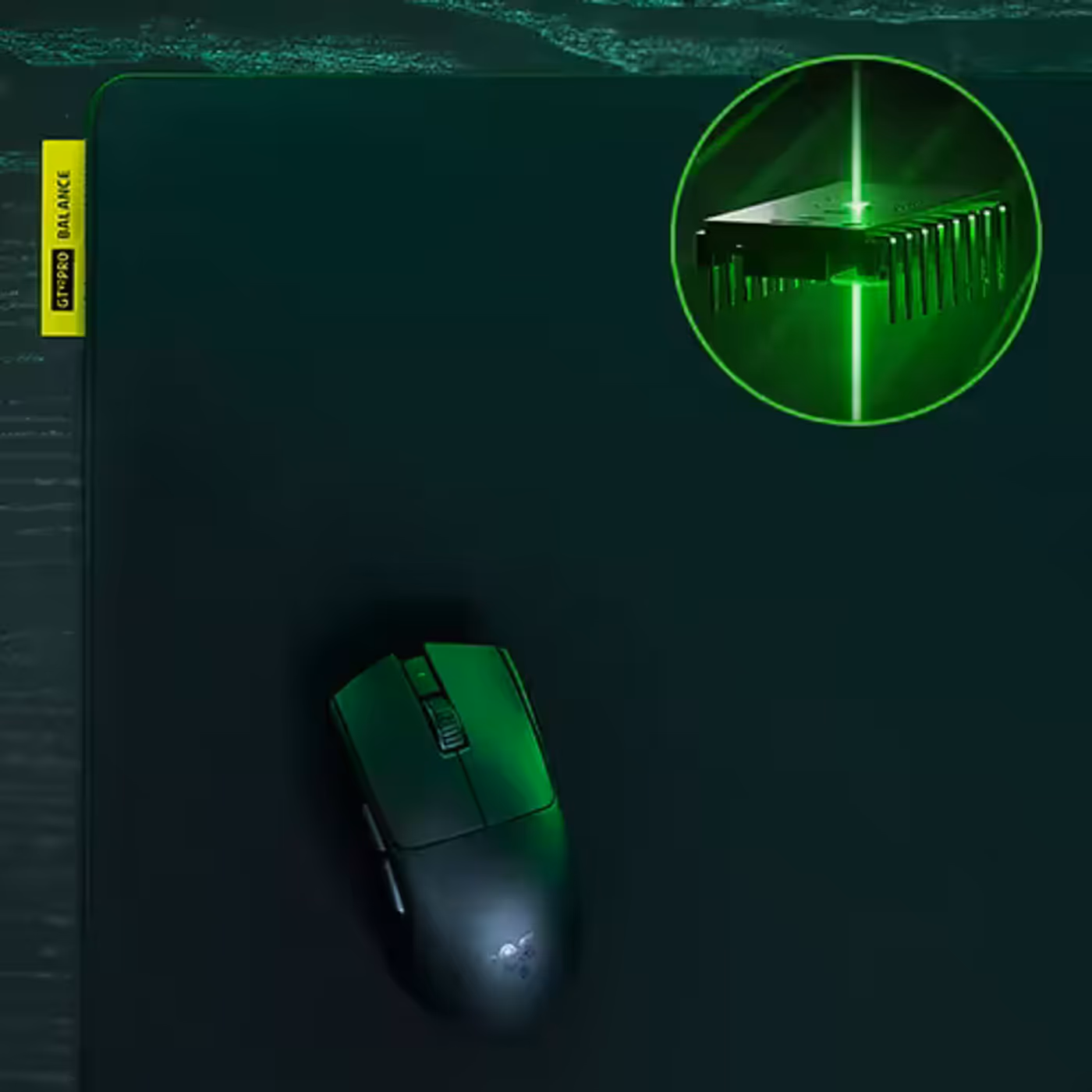 Selection of gaming mouse mat surface textures for varied speed and control needs
