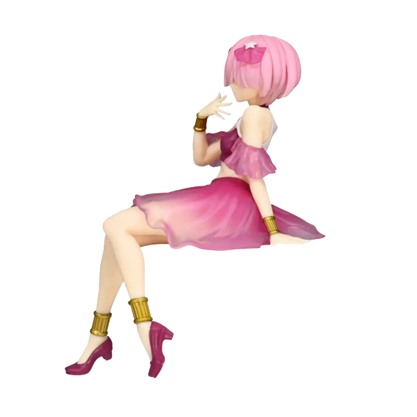 Close-up of the Ram Twinkle Party figure showing the detail on her pink party outfit