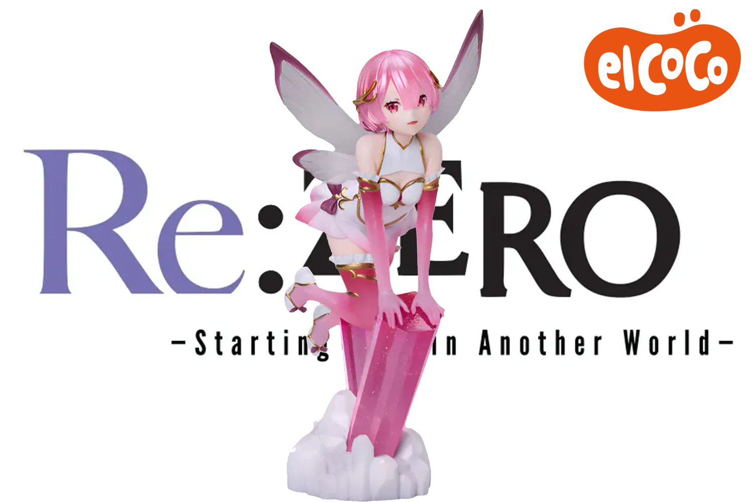 Re:ZERO - Ram Jewel Princess 1/7 Scale Figure / Approx. 20 cm height (non-scale) / High-quality PVC, ABS / ELCOCO Officially Licensed