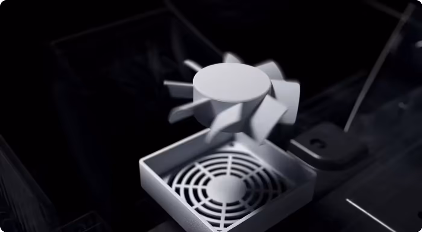 Ventilated seat cushion airflow demonstration