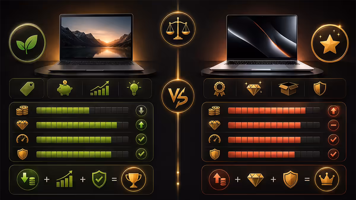 Refurb vs new value
