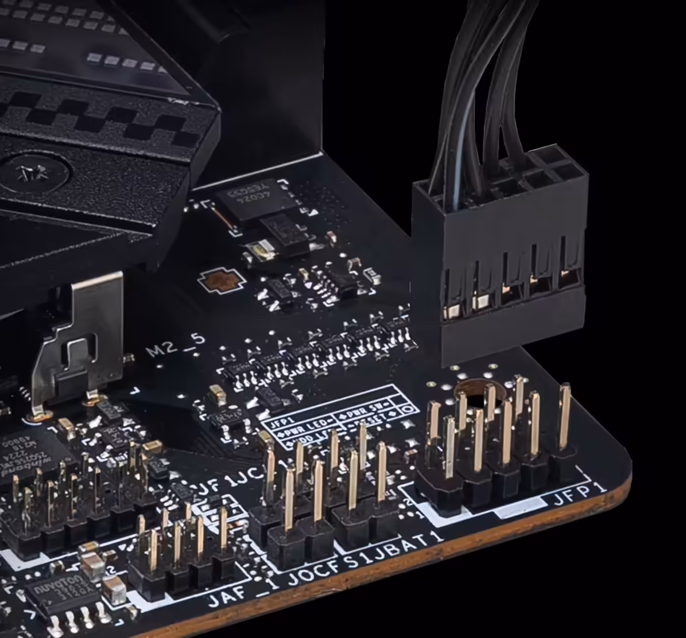 Tool-free side panel and front-panel cable for easy PC installation
