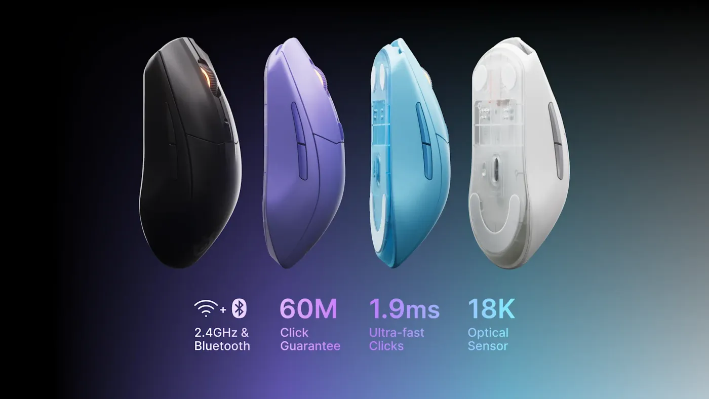 An image showing the QcK Vector mousepad bundled with a Rival mouse.