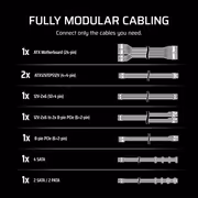 Corsair RM1000e 1000W White ATX 3.1 Power Supply - image 2