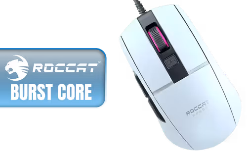 ROCCAT Burst Core Gaming Mouse - White - Image 1