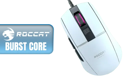 ROCCAT Burst Core Gaming Mouse - White - Image 1