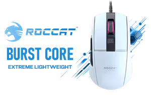ROCCAT Burst Core Gaming Mouse - White - Image 1