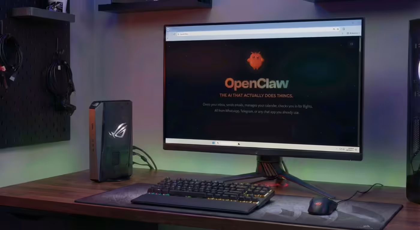 ROG GR70 mini PC with OpenClaw