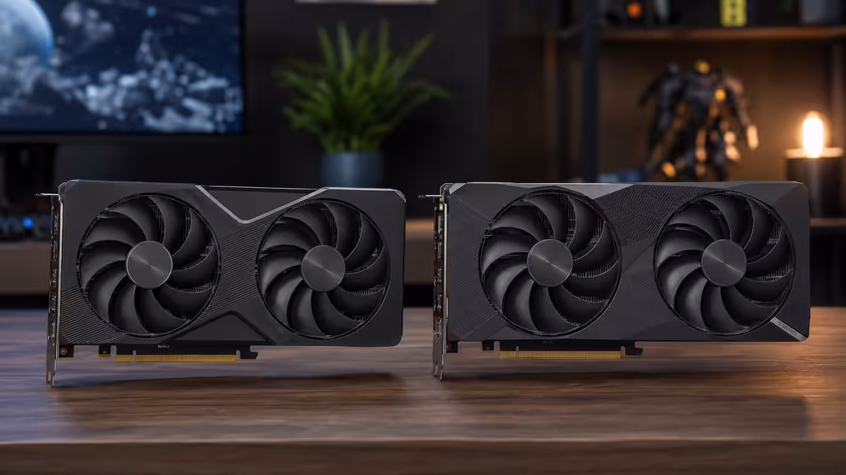 RTX 5060 Ti and 5070 side-by-side photo