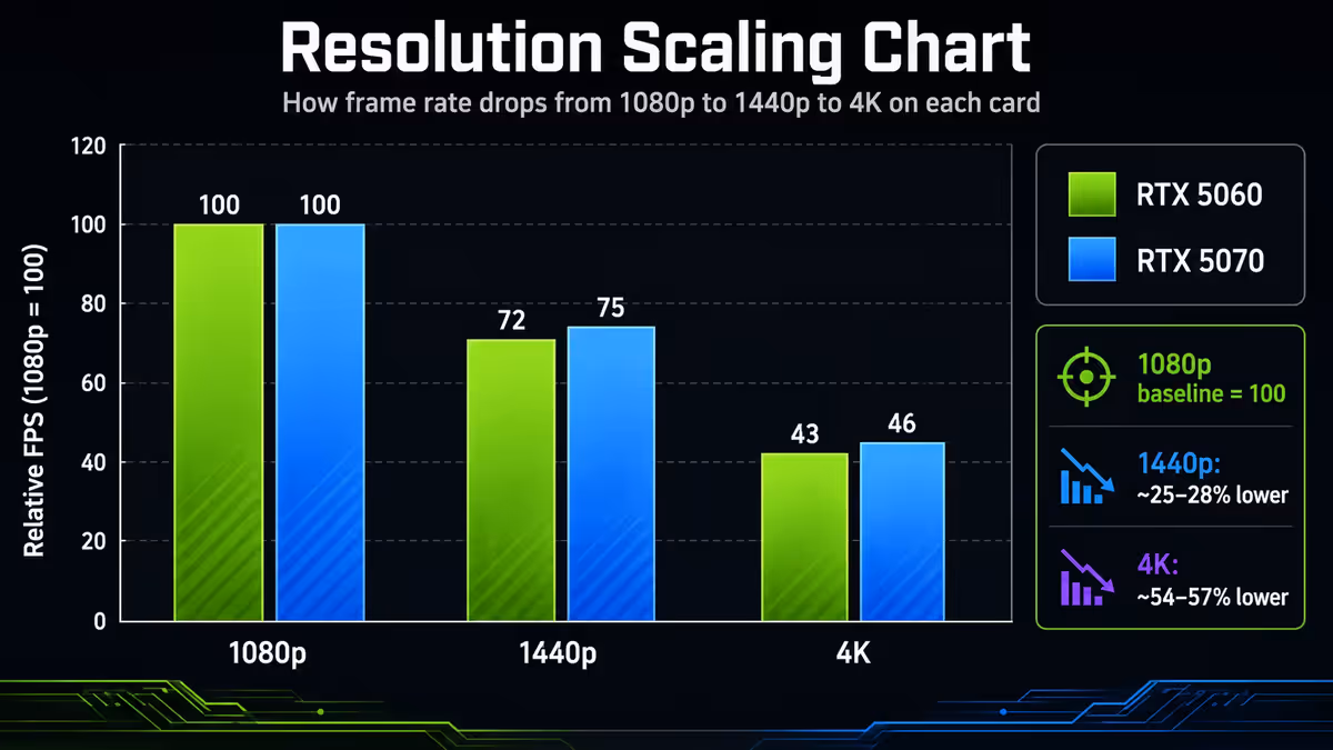 Resolution scaling chart