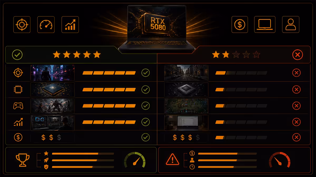 RTX 5080 laptop value