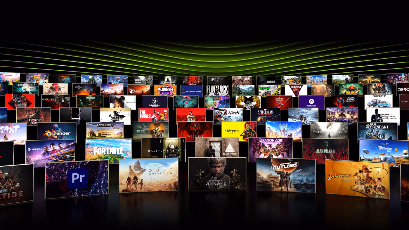 NVIDIA RTX platform delivering realistic gaming graphics and AI performance