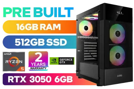 [Pre Built] AMD RYZEN 5 5500 RTX 3050 Gaming PC